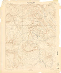 Anthracite Colorado Historical topographic map, 1:62500 scale, 15 X 15 Minute, Year 1889