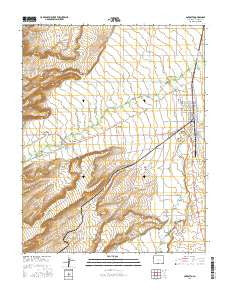 Antonito Colorado Current topographic map, 1:24000 scale, 7.5 X 7.5 Minute, Year 2016