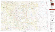 Antonito Colorado Historical topographic map, 1:100000 scale, 30 X 60 Minute, Year 1985