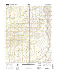 Apishapa Bridge Colorado Current topographic map, 1:24000 scale, 7.5 X 7.5 Minute, Year 2016