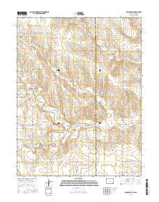 Arapahoe NE Colorado Current topographic map, 1:24000 scale, 7.5 X 7.5 Minute, Year 2016