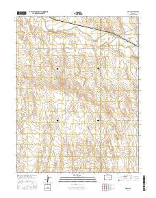 Aroya Colorado Current topographic map, 1:24000 scale, 7.5 X 7.5 Minute, Year 2016