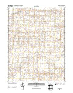 Arriba NW Colorado Historical topographic map, 1:24000 scale, 7.5 X 7.5 Minute, Year 2013