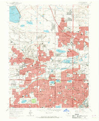 Arvada Colorado Historical topographic map, 1:24000 scale, 7.5 X 7.5 Minute, Year 1965