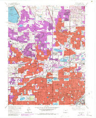 Arvada Colorado Historical topographic map, 1:24000 scale, 7.5 X 7.5 Minute, Year 1965