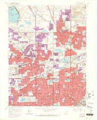 Arvada Colorado Historical topographic map, 1:24000 scale, 7.5 X 7.5 Minute, Year 1965