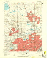 Arvada Colorado Historical topographic map, 1:24000 scale, 7.5 X 7.5 Minute, Year 1957
