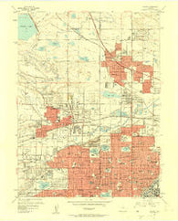 Arvada Colorado Historical topographic map, 1:24000 scale, 7.5 X 7.5 Minute, Year 1957