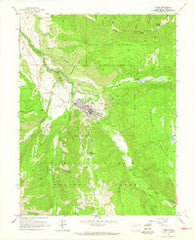 Aspen Colorado Historical topographic map, 1:24000 scale, 7.5 X 7.5 Minute, Year 1960