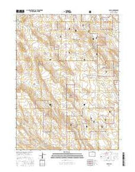 Avalo Colorado Current topographic map, 1:24000 scale, 7.5 X 7.5 Minute, Year 2016
