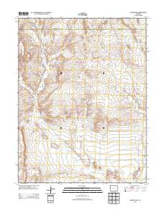 Badger Wash Colorado Historical topographic map, 1:24000 scale, 7.5 X 7.5 Minute, Year 2013