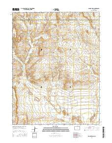 Badger Wash Colorado Current topographic map, 1:24000 scale, 7.5 X 7.5 Minute, Year 2016