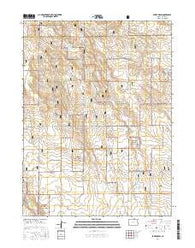 Baker Draw Colorado Current topographic map, 1:24000 scale, 7.5 X 7.5 Minute, Year 2016