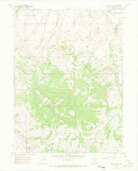 Bakers Peak Colorado Historical topographic map, 1:24000 scale, 7.5 X 7.5 Minute, Year 1969