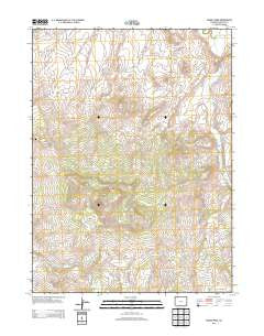 Bakers Peak Colorado Historical topographic map, 1:24000 scale, 7.5 X 7.5 Minute, Year 2013