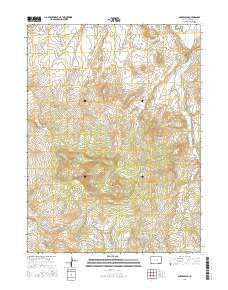 Bakers Peak Colorado Current topographic map, 1:24000 scale, 7.5 X 7.5 Minute, Year 2016