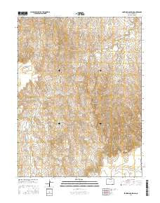 Barking Dog Spring Colorado Current topographic map, 1:24000 scale, 7.5 X 7.5 Minute, Year 2016