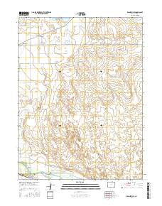 Barnesville Colorado Current topographic map, 1:24000 scale, 7.5 X 7.5 Minute, Year 2016