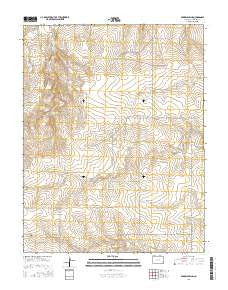 Barrel Spring Colorado Current topographic map, 1:24000 scale, 7.5 X 7.5 Minute, Year 2016
