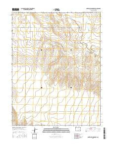 Barrel Springs Draw Colorado Current topographic map, 1:24000 scale, 7.5 X 7.5 Minute, Year 2016