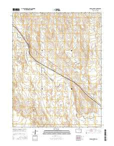 Barron Creek Colorado Current topographic map, 1:24000 scale, 7.5 X 7.5 Minute, Year 2016
