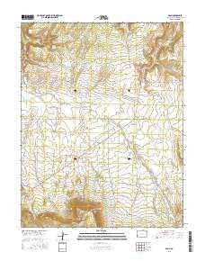Basin Colorado Current topographic map, 1:24000 scale, 7.5 X 7.5 Minute, Year 2016