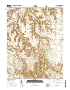 Beaty Canyon Colorado Current topographic map, 1:24000 scale, 7.5 X 7.5 Minute, Year 2016