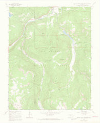 Beaver Creek Reservoir Colorado Historical topographic map, 1:24000 scale, 7.5 X 7.5 Minute, Year 1967
