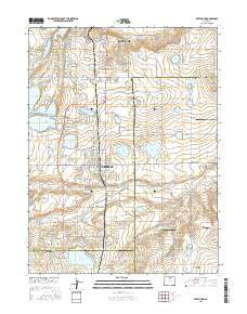 Berthoud Colorado Current topographic map, 1:24000 scale, 7.5 X 7.5 Minute, Year 2016