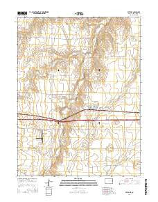 Bethune Colorado Current topographic map, 1:24000 scale, 7.5 X 7.5 Minute, Year 2016