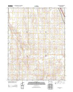 Beuck Draw Colorado Historical topographic map, 1:24000 scale, 7.5 X 7.5 Minute, Year 2013