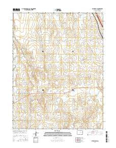 Beuck Draw Colorado Current topographic map, 1:24000 scale, 7.5 X 7.5 Minute, Year 2016