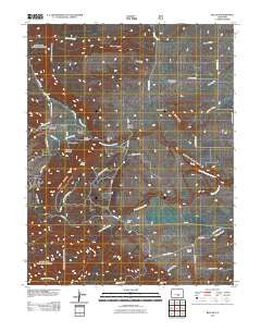 Beulah Colorado Historical topographic map, 1:24000 scale, 7.5 X 7.5 Minute, Year 2011