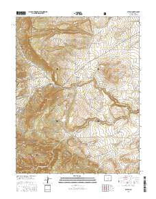 Beulah Colorado Current topographic map, 1:24000 scale, 7.5 X 7.5 Minute, Year 2016