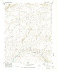 Big Bucktail Creek Colorado Historical topographic map, 1:24000 scale, 7.5 X 7.5 Minute, Year 1973