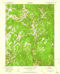 Big Bull Mountain Colorado Historical topographic map, 1:24000 scale, 7.5 X 7.5 Minute, Year 1951