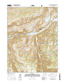 Big Beaver Reservoir Colorado Current topographic map, 1:24000 scale, 7.5 X 7.5 Minute, Year 2016