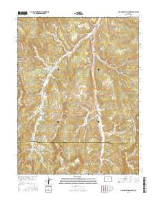 Big Foundation Creek Colorado Current topographic map, 1:24000 scale, 7.5 X 7.5 Minute, Year 2016