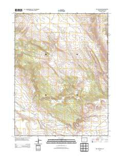Big Joe Basin Colorado Historical topographic map, 1:24000 scale, 7.5 X 7.5 Minute, Year 2013