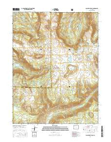 Big Marvine Peak Colorado Current topographic map, 1:24000 scale, 7.5 X 7.5 Minute, Year 2016