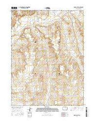 Bighole Butte Colorado Current topographic map, 1:24000 scale, 7.5 X 7.5 Minute, Year 2016