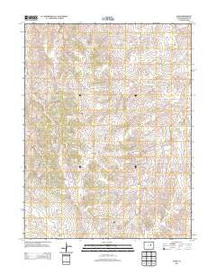 Bijou Colorado Historical topographic map, 1:24000 scale, 7.5 X 7.5 Minute, Year 2013