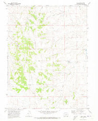 Bijou Colorado Historical topographic map, 1:24000 scale, 7.5 X 7.5 Minute, Year 1970