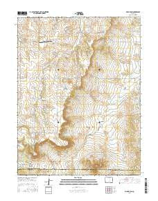 Bijou Basin Colorado Current topographic map, 1:24000 scale, 7.5 X 7.5 Minute, Year 2016