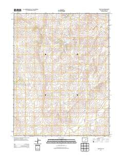 Bijou SW Colorado Historical topographic map, 1:24000 scale, 7.5 X 7.5 Minute, Year 2013