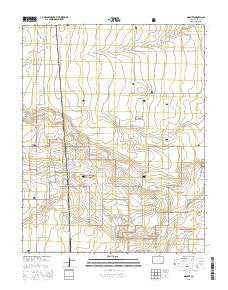 Bisonte Colorado Current topographic map, 1:24000 scale, 7.5 X 7.5 Minute, Year 2016