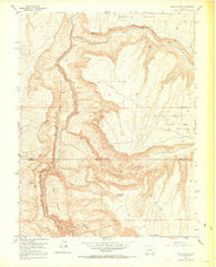 Black Ridge Colorado Historical topographic map, 1:24000 scale, 7.5 X 7.5 Minute, Year 1955