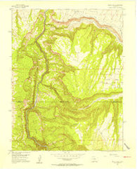 Black Ridge Colorado Historical topographic map, 1:24000 scale, 7.5 X 7.5 Minute, Year 1955