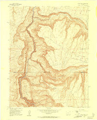 Black Ridge Colorado Historical topographic map, 1:24000 scale, 7.5 X 7.5 Minute, Year 1955