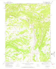 Blair Mountain Colorado Historical topographic map, 1:24000 scale, 7.5 X 7.5 Minute, Year 1977
